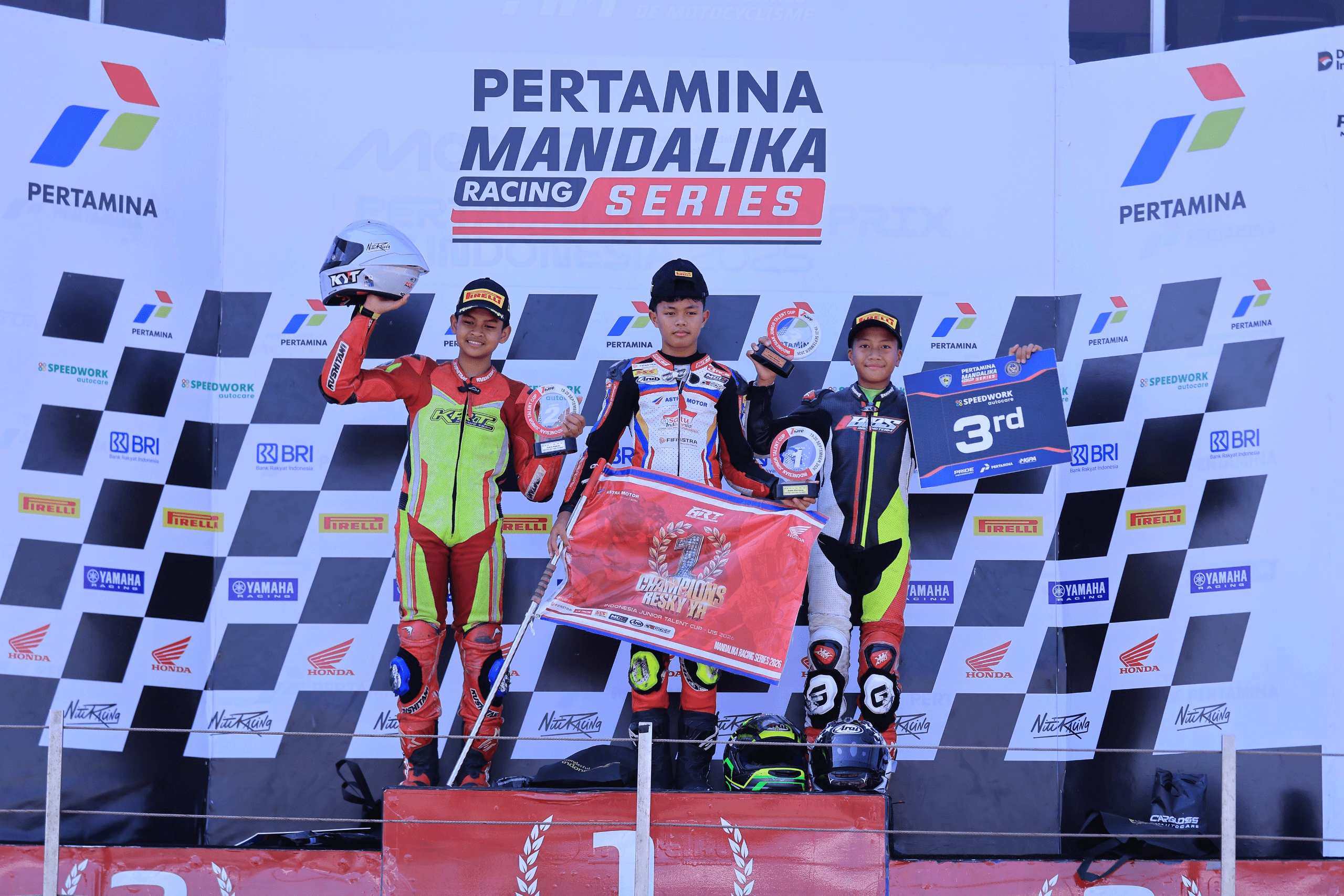 Astra Motor Racing Team Borong 9 Podium, Resky YH Kunci Juara Nasional Indonesia Junior Talent Cup U-15